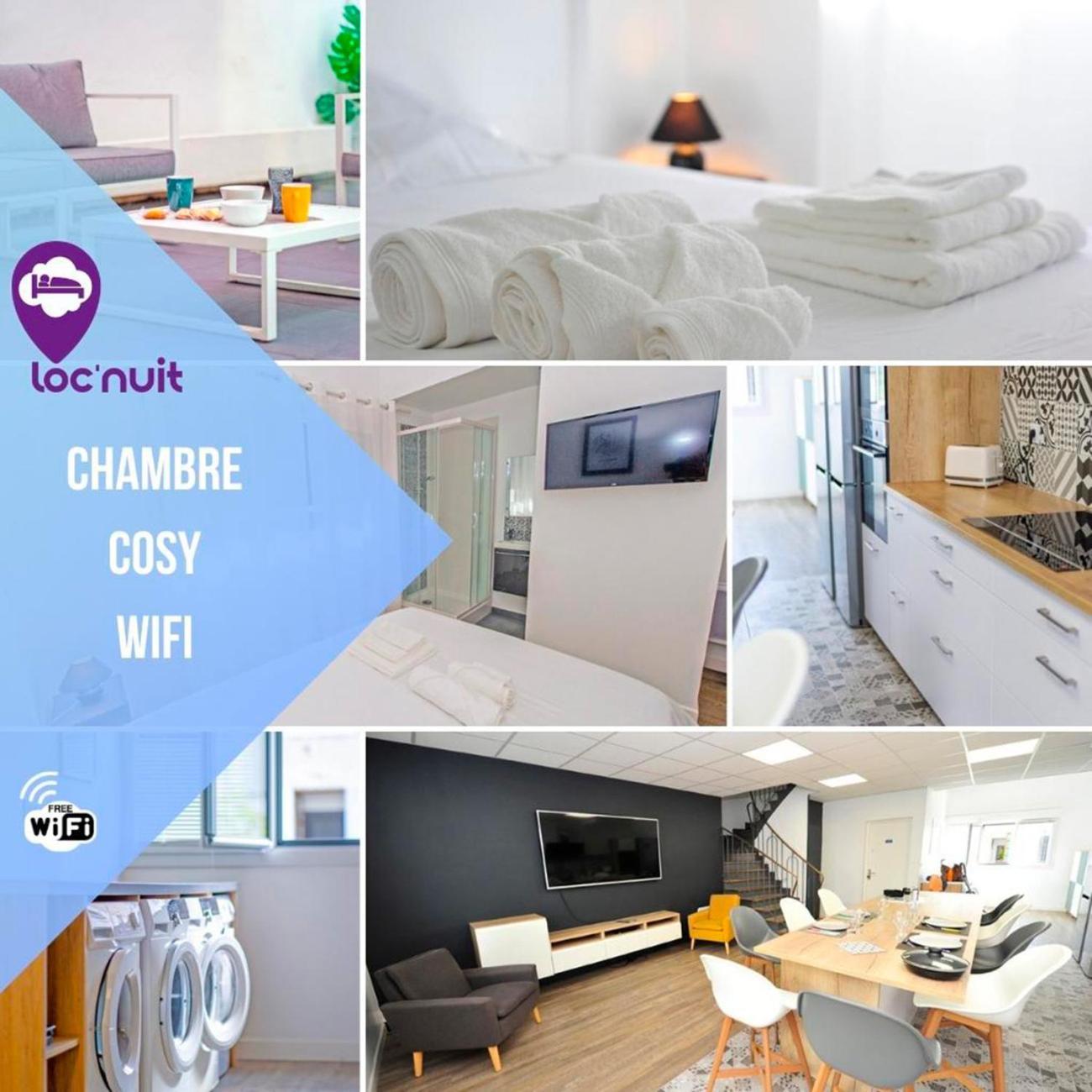 Loc'Nuit - Chambres Tout Confort - Hyper Centre أجان الغرفة الصورة